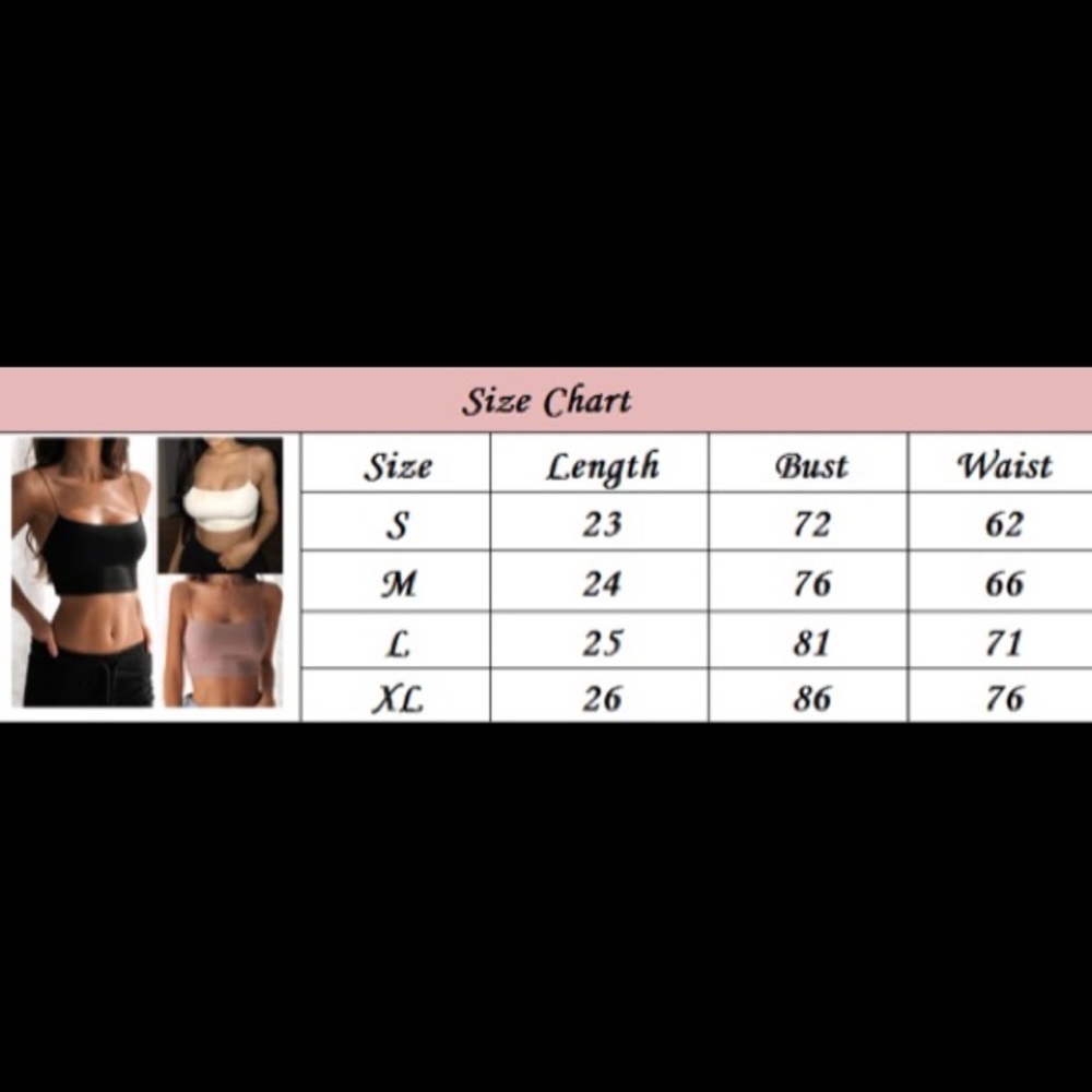 Thin spaghetti strap crop top - Picture 3 of 3